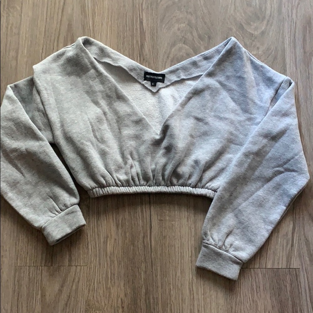 Cropped sweatshirt